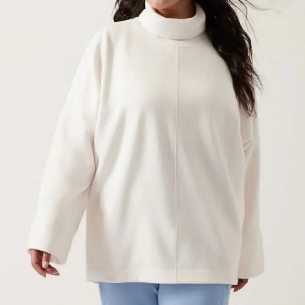 Athleta Cozy Karma Funnel Neck Sweatshirt sz Sm